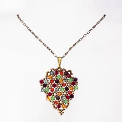 Pendant 65cm - Priscilla Grapes-Bronze Chain - Pendant 65cm - Laiton bronze
